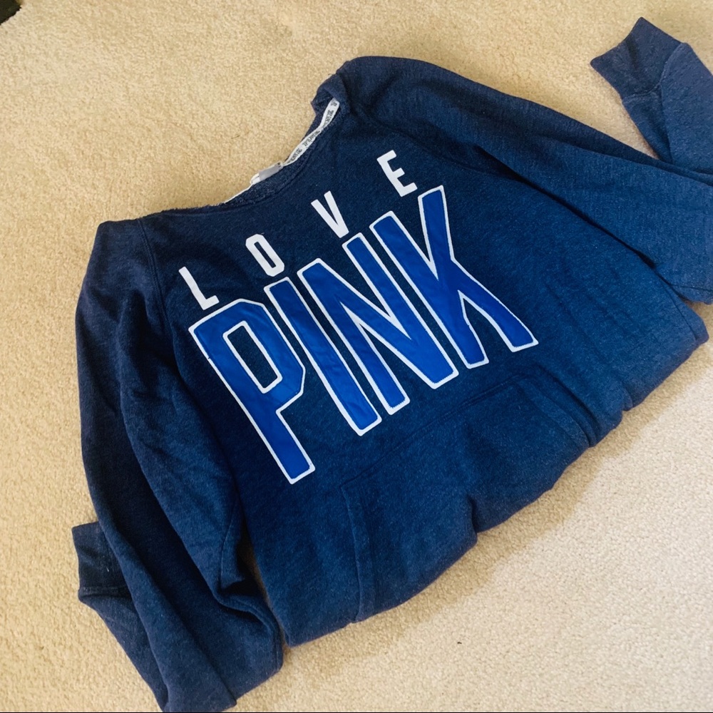 VS PINK blue oversized hoodie 💕